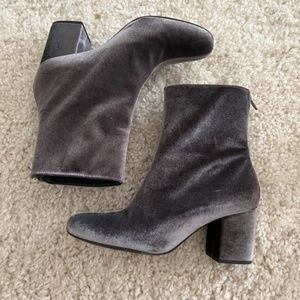 Free People Velvet Booties,Size 39/9